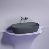 Раковина-чаша Ceramicanova Element 60 Темный антрацит матовый арт-CN6049MDH — фото 4, Раковины накладные