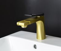 Смеситель для раковины Bronze de Luxe Element Матовое золото Черный арт-EL02XGB — фото 2, Смесители для раковины