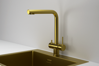 Granula-, СМЕСИТЕЛЬ КУХОННЫЙ арт-7011, ЗОЛОТО САТИН — фото 1, Смесители для кухни