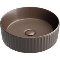 Раковина-чаша Ceramicanova Element 36 Темно-коричневая матовая арт-CN6057MDB — фото 1, Раковины накладные