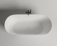 Ванна из искусственного камня Salini Mona 180х80 Белая матовая арт-102921M — фото 3, Ванны из искусственного камня