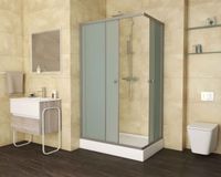 Душевой уголок Niagara Eco NG-129-14Q (120х90х195) низкий поддон(13см),стекло матовое,2 места арт-1291422Q — фото 3, Прямоугольные душевые уголки