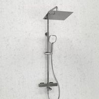 Душевой комплект с термостатическим смесителем арт-A199.118.065.010.CH Thermo — фото 2, Душевые стойки