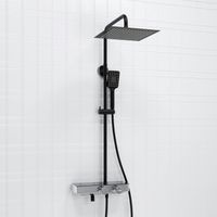 Душевой комплект с термостатическим смесителем арт-A114.162.130.CB Thermo — фото 1, Душевые стойки