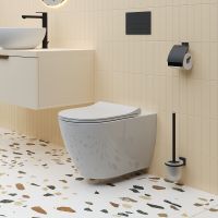 Унитаз Ambassador Queen подвесной Белый глянцевый без сиденья арт-113T20001R — фото 2, Подвесные унитазы