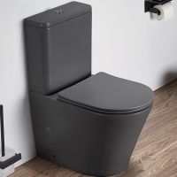 Унитаз компакт CeramaLux Серый матовый с бачком и сиденьем Микролифт арт-2179XMDH — фото 1, Напольные унитазы