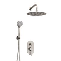 Встраиваемый комплект для душа с верхней душевой насадкой и лейкой арт-A16421 — фото 3, Встраиваемые душевые комплекты