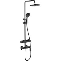 Душевая система Orans OLS-7003 Черная матовая арт-7003wx — фото 1, Душевые стойки