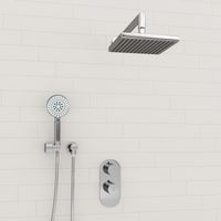 Встраиваемый комплект для душа с верхней душевой насадкой и лейкой арт-A16028 Thermo — фото 2, Встраиваемые душевые комплекты