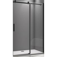 Душевая дверь в нишу Good Door Galaxy WTW-150-C-B 150 профиль Черный стекло прозрачное арт-ГЛ00028 — фото 2, Раздвижные душевые двери