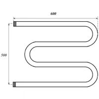 Товар: Водяной полотенцесушитель Point М-образный 500x600 Хром арт-PN37556 - фото 5 Водяной полотенцесушитель Point М-образный 500x600 Хром арт-PN37556 — фото 5, Водяные полотенцесушители