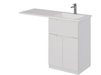 Тумба Vega, 60 см, напольная, 1 ящик, 2 дверцы, белый глянец арт-99.0450 — фото 1, Тумбы под раковину