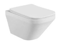 Унитаз подвесной безободковый Aquatek ЛИРА , 490*365*320 мм, горизонтальный выпуск, тонкое арт-AQ1155-00 — фото 1, Подвесные унитазы