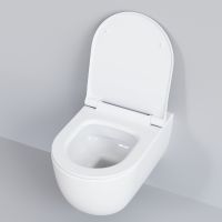 Унитаз Ambassador Abner подвесной Белый глянцевый без сиденья арт-103T20001R — фото 5, Подвесные унитазы