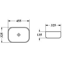 Раковина-чаша Bond 45 Белая глянцевая арт-S54-450 — фото 6, Раковины накладные