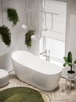 Товар: Акриловая ванна Sancos Perla 170x72 без гидромассажа арт-FB06 - фото 3 Акриловая ванна Sancos Perla 170x72 без гидромассажа арт-FB06 — фото 3, Акриловые ванны