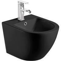 Биде AQUAme подвесное Черное матовое арт-AQM2102MB — фото 1, Биде подвесные
