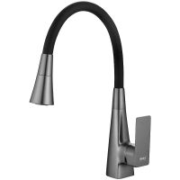 Смеситель для кухни Haiba Оружейная сталь Черный арт-HB73823-3 — фото 1, Смесители для кухни