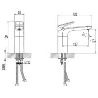 Смеситель для раковины AQUAme Como Хром арт-AQM6510CR — фото 2, Смесители для раковины