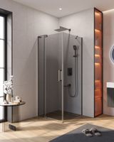 Душевой уголок CEZARES арт-SLIDER-AH-1-80-70/80-GRIGIO-GM — фото 1, Прямоугольные душевые уголки