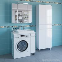 Раковина СанТа Юпитер 80 R на стиральную машину Белая арт-900121 — фото 3, Раковины на стиральную машину