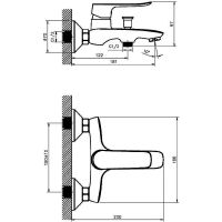 Товар: Смеситель для ванны Agger Nice Хром арт-A2510000 - фото 9 Смеситель для ванны Agger Nice Хром арт-A2510000 — фото 9, Смеситель для ванны