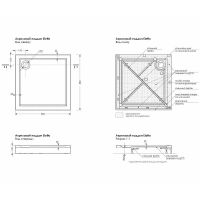 Акриловый поддон для душа Melodia della vita Eletto 80x80 Белый арт-MTYET8080 — фото 2, Акриловые душевые поддоны