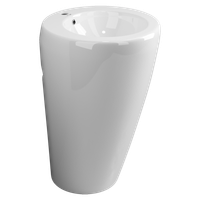 Раковина Ceramicanova Simple 55 Белая арт-CN1807 — фото 14, Раковины напольные