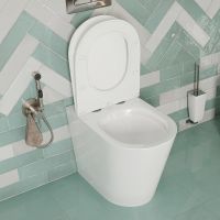 Унитаз Iddis Calipso Rimless приставной с сиденьем Микролифт арт-CALRDSEi26 — фото 7, Приставные унитазы