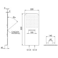Верхний душ Remer Хром арт-350UFDCAx — фото 2, Верхние души