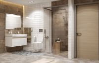 Душевой уголок Ambassador Queen 120х80 профиль Хром стекло прозрачное арт-11011106R — фото 7, Прямоугольные душевые уголки