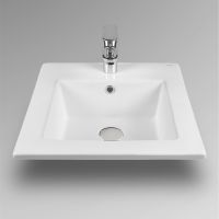 Раковина Bond 41 Белая глянцевая арт-S06-410 — фото 1, Раковины встраиваемые сверху