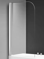 Шторка на ванну AQUAme 80 профиль Хром стекло прозрачное арт-AQM2851 — фото 6, Шторки для ванной распашные