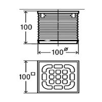 Товар: Решетка для трапа Bronze de Luxe Цветок 10x10 Бронза арт-21975 - фото 2 Решетка для трапа Bronze de Luxe Цветок 10x10 Бронза арт-21975 — фото 2, Трапы для душа