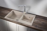 Granula-, кухонная мойка, кварц арт-8201, ПИРИТ — фото 2, Кухонные мойки