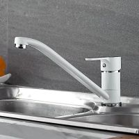 Смеситель для кухни Ledeme H03W 4903-WL Белый Хром арт-535848 — фото 10, Смесители для кухни