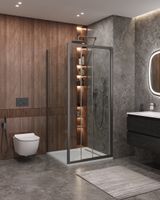 Душевой уголок CEZARES арт-MOLVENO-AF-31-90-C-GM-IV — фото 1, Квадратные душевые уголки