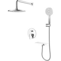 Душевая система Milardo Rora Хром арт-RORSB02M67 — фото 1, Встраиваемые душевые комплекты