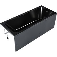 Акриловая ванна Melodia della vita Blues 170х70 Черная без гидромассажа арт-MBHR01217070bk — фото 2, Акриловые ванны