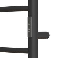 Полотенцесушитель электрический Point Ника П6 400x800 диммер справа, черный арт-PN08848B — фото 4, Электрические полотенцесушители