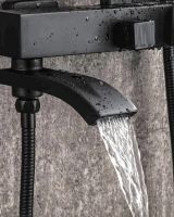 Душевая система ALMAes Turia Черная матовая арт-SDI-1808 — фото 10, Душевые стойки