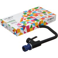 Смеситель для кухни Melodia della vita Ostessa Черный Хром арт-MDV35115_bk — фото 2, Смесители для кухни