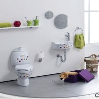 Унитаз компакт Creavit Cocuk Белый с декором без сиденья без бачка арт-CK300-11CB00E-FF00 — фото 6, Напольные унитазы