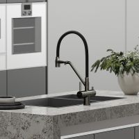 Смеситель для кухни Sancos Dora Вороненая сталь Черный арт-SC4003GG — фото 8, Смесители для кухни