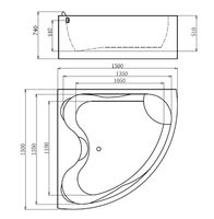 Товар: Акриловая ванна Gemy 150х150 G9041 B с гидромассажем арт-G9041B - фото 3 Акриловая ванна Gemy 150х150 G9041 B с гидромассажем арт-G9041B — фото 3, Акриловые ванны