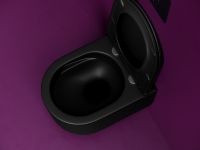 Унитаз Ceramicanova Ulma подвесной Черный матовый с сиденьем Микролифт арт-CN4006TMB — фото 6, Подвесные унитазы