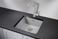 Granula-, кухонная мойка, кварц арт-3801, АЛЮМИНИУМ — фото 2, Кухонные мойки