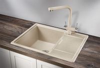 Granula-, кухонная мойка, кварц арт-6503, ПИРИТ — фото 2, Кухонные мойки