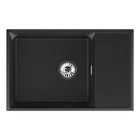 Мойка кухонная Point Этна 78 черный арт-PN3012B — фото 1, Кухонные мойки
