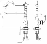 Смеситель для кухни ESKO Florence Черный матовый арт-FR 03 B — фото 4, Смесители для кухни